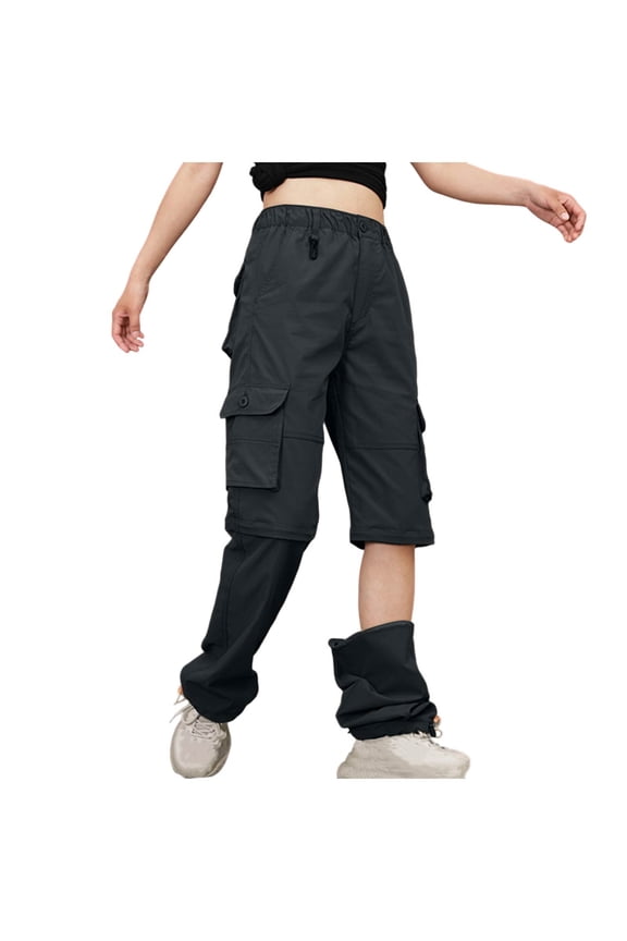 Women's Hiking Pants Convertible Quick Dry Lightweight Zip Off Fishing Travel Casual Loose Comfy Pant
