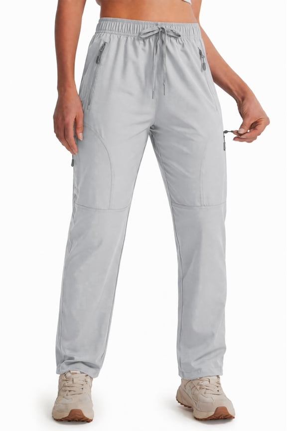 Women's Hiking Pants-29" Lightweight Quick Dry Sweatpants Casual Safari Work Travel Outdoor Clothes Lilac Gray(Size XS-XXXL)