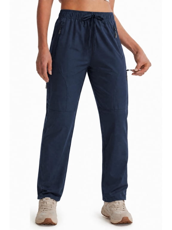 Women's Hiking Pants-29" Lightweight Quick Dry Sweatpants Casual Safari Work Travel Outdoor Clothes Navy Blue(Size XS-XXXL)