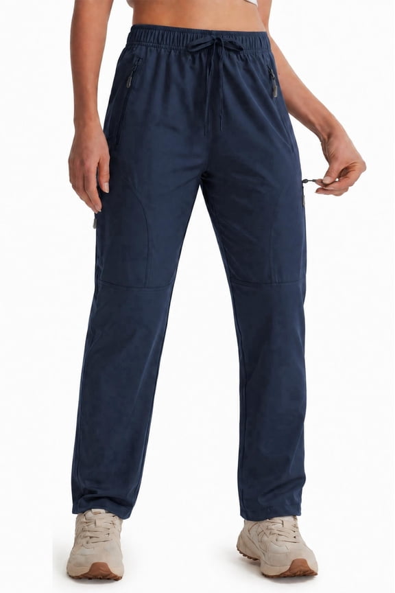 Women's Hiking Pants-29" Lightweight Quick Dry Sweatpants Casual Safari Work Travel Outdoor Clothes Navy Blue(Size XS-XXXL)