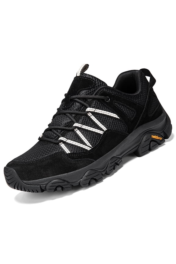 Women's Hiking Shoes Lightweight Breathable Arch Support Running Sneakers Outdoor Hiking Boots, Black