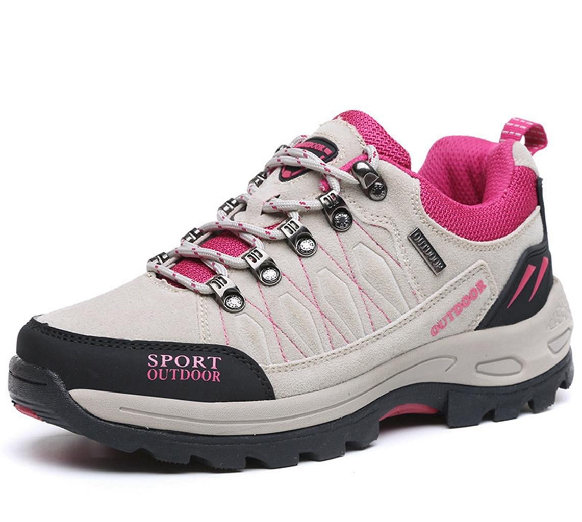 Women's Hiking Shoes Waterproof Anti-Slip Outdoor Ankle Boots Hike Trekking Shock Absorption Boots for Camping Climbing