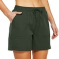 thumbnail image 1 of Women's Hiking Shorts with Pockets Quick Dry Lightweight Outdoor Summer Shorts for Women Fishing Climbing Army Green S, 1 of 8
