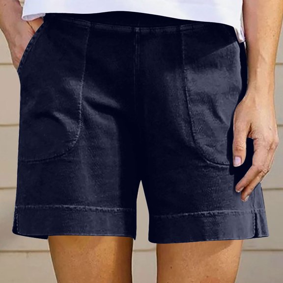 Women's Hiking Work Shorts, Quick-Dry, with Pockets, Work Golf Shorts, Lightweight Outdoor Active Summer Shorts for Women