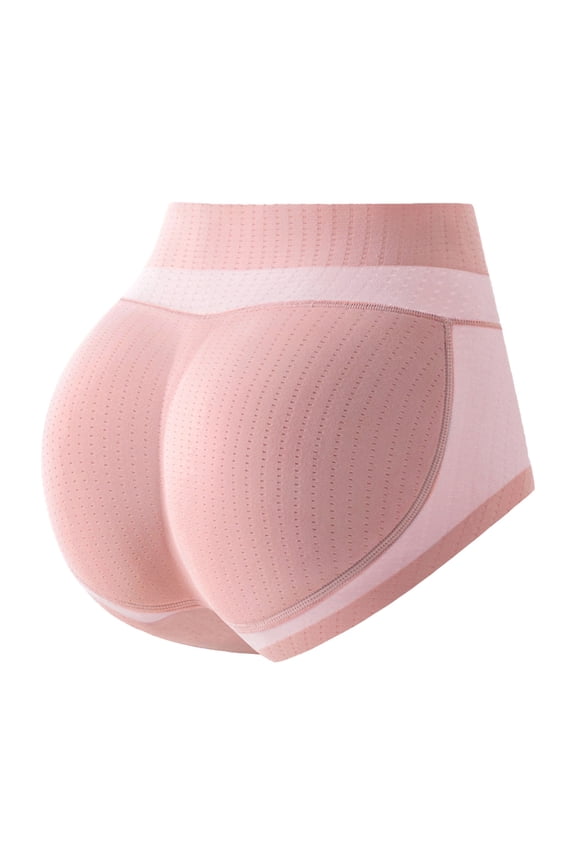 Women's Hip Lifting Body Sculpting Panties - Peach Hip Buttock Underwear for Women Pink L