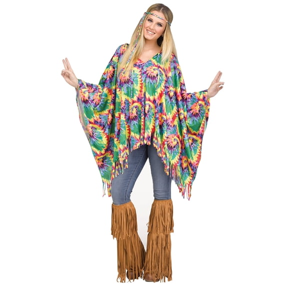 Women's Hippie Poncho Costume