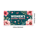 thumbnail image 1 of Women's History Month Floral Celebration Stars Background Backdrop Banner Decorations Photography Props Party Supplies Events Display, 1 of 7