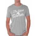 thumbnail image 1 of Women's History Month Shirt for Him The Future is Women Tee Feminist Outfit Graphic Novelty Tshirt for Men Husband Dad, 1 of 4