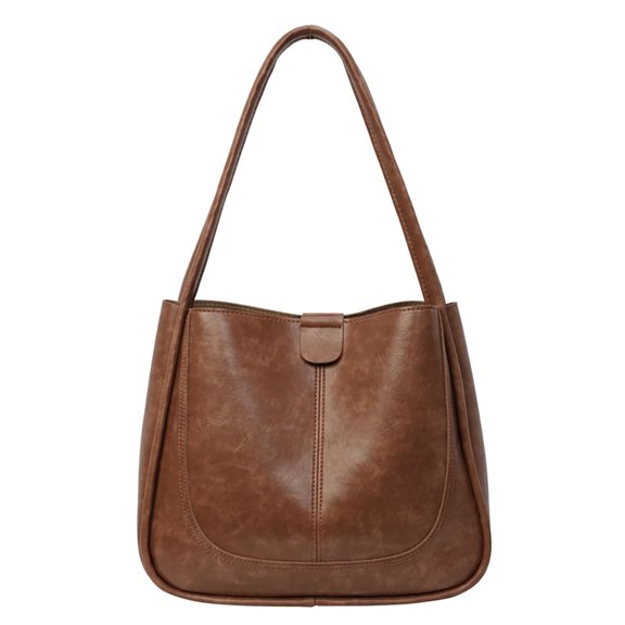 Women's Hobo Bucket Bag Vintage Handbag Purses Soft PU Leather Tote Bag Fashion Ladies Top Handle Shoulder Bags