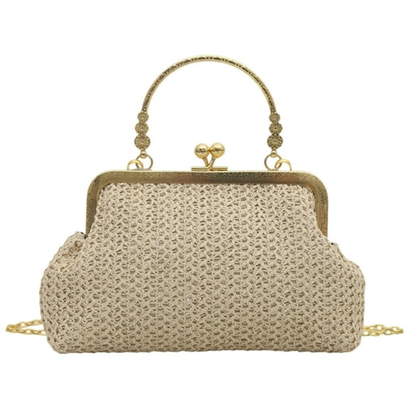 Women's Hoboes Handbag Straw Woven Shoulder Toted Purses Casual Crossbody Bag Gifts