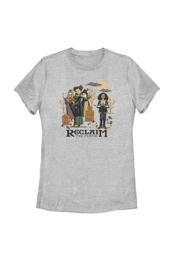 Women's Hocus Pocus 2 Reclaim the Flame Graphic Tee Athletic Heather X Large