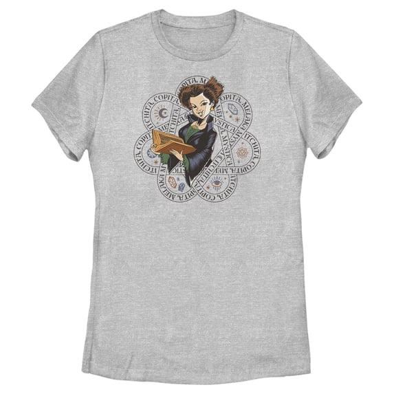Women's Hocus Pocus 2 Winifred Spell Book Graphic Tee Athletic Heather Medium