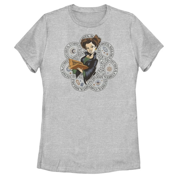 Women's Hocus Pocus 2 Winifred Spell Book  Graphic Tee Athletic Heather Small
