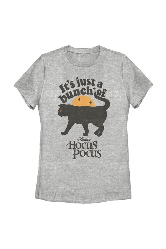 Women's Hocus Pocus Binx Cat Graphic Tee Athletic Heather 2X Large