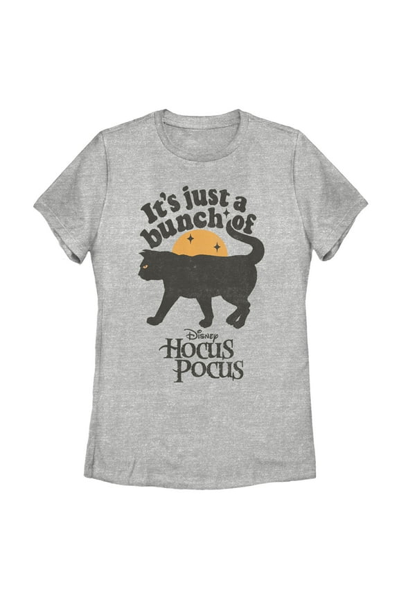 Women's Hocus Pocus Binx Cat Graphic Tee Athletic Heather Medium