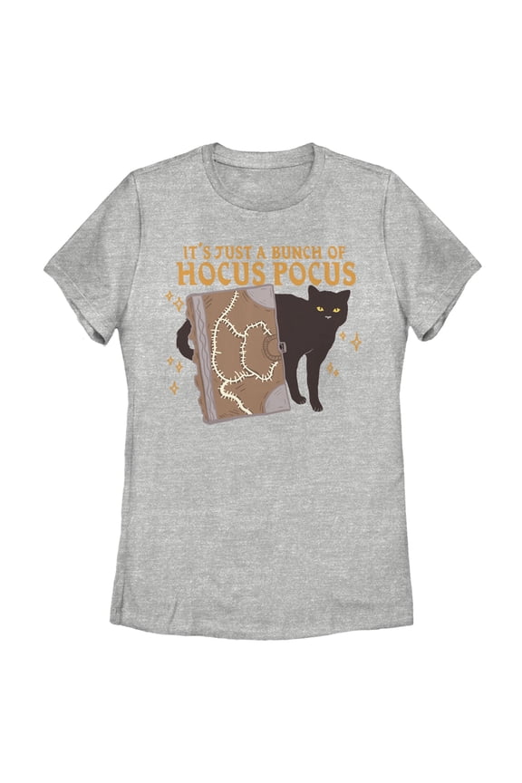 Women's Hocus Pocus Binx Spellbook Graphic Tee Athletic Heather 2X Large