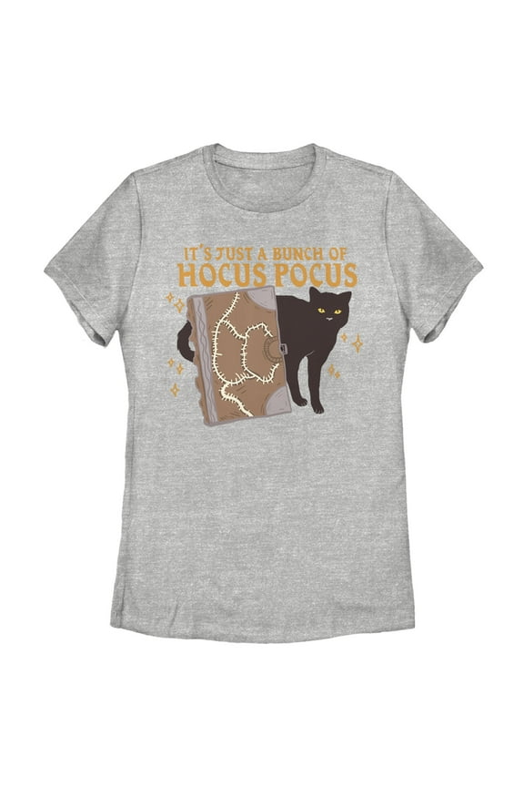 Women's Hocus Pocus Binx Spellbook  Graphic Tee Athletic Heather Large