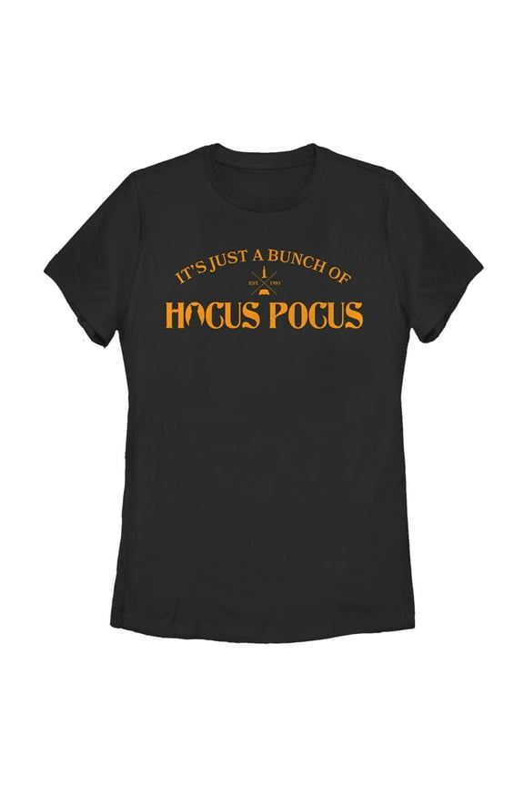 Women's Hocus Pocus Bunch of Magic Graphic Tee Black Medium