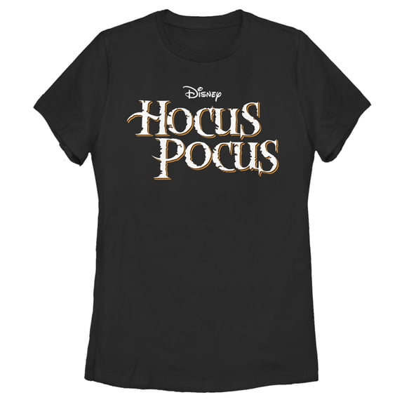 Women's Hocus Pocus Classic Logo Graphic Tee Black Medium