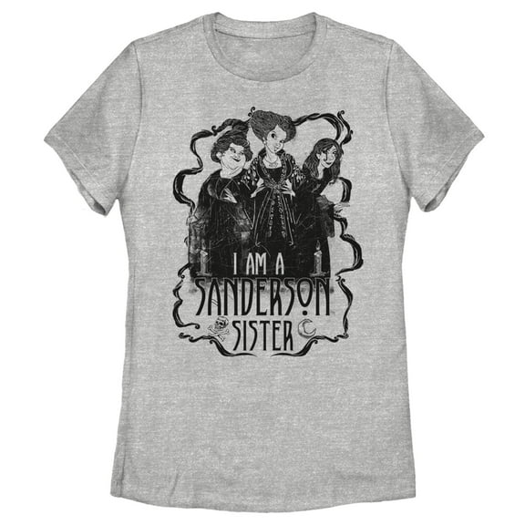 Women's Hocus Pocus I Am a Sanderson Sister Graphic Tee Athletic Heather Large