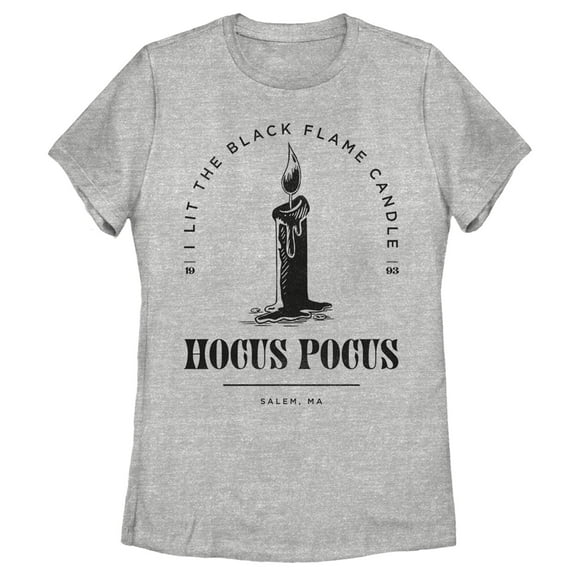 Women's Hocus Pocus I Lit Flame Candle Graphic Tee Athletic Heather Small