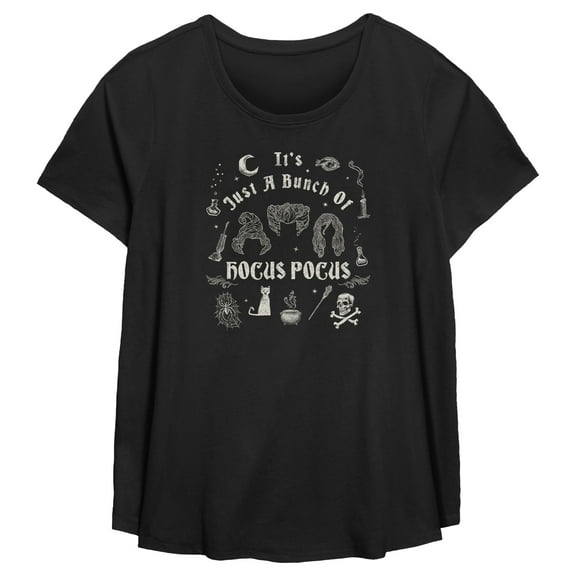 Women's Hocus Pocus It’s Just a Bunch of Icons  Graphic T-Shirt