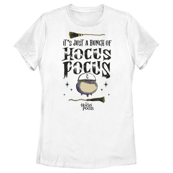 Women's Hocus Pocus Just a Bunch Quote Graphic Tee White 2X Large