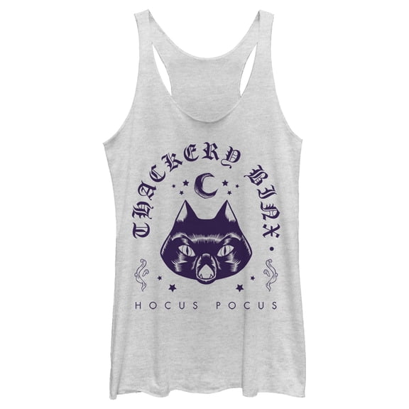 Women's Hocus Pocus Thackery Binx Protector Racerback Tank Top White Heather X Small