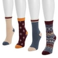 thumbnail image 1 of Muk Luks Women's 4 Pack Holiday Boot Socks, 1 of 2