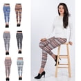 thumbnail image 1 of Women's Holiday Fashion Print Mid-Waist Full Length Yoga Leggings, 1 of 1