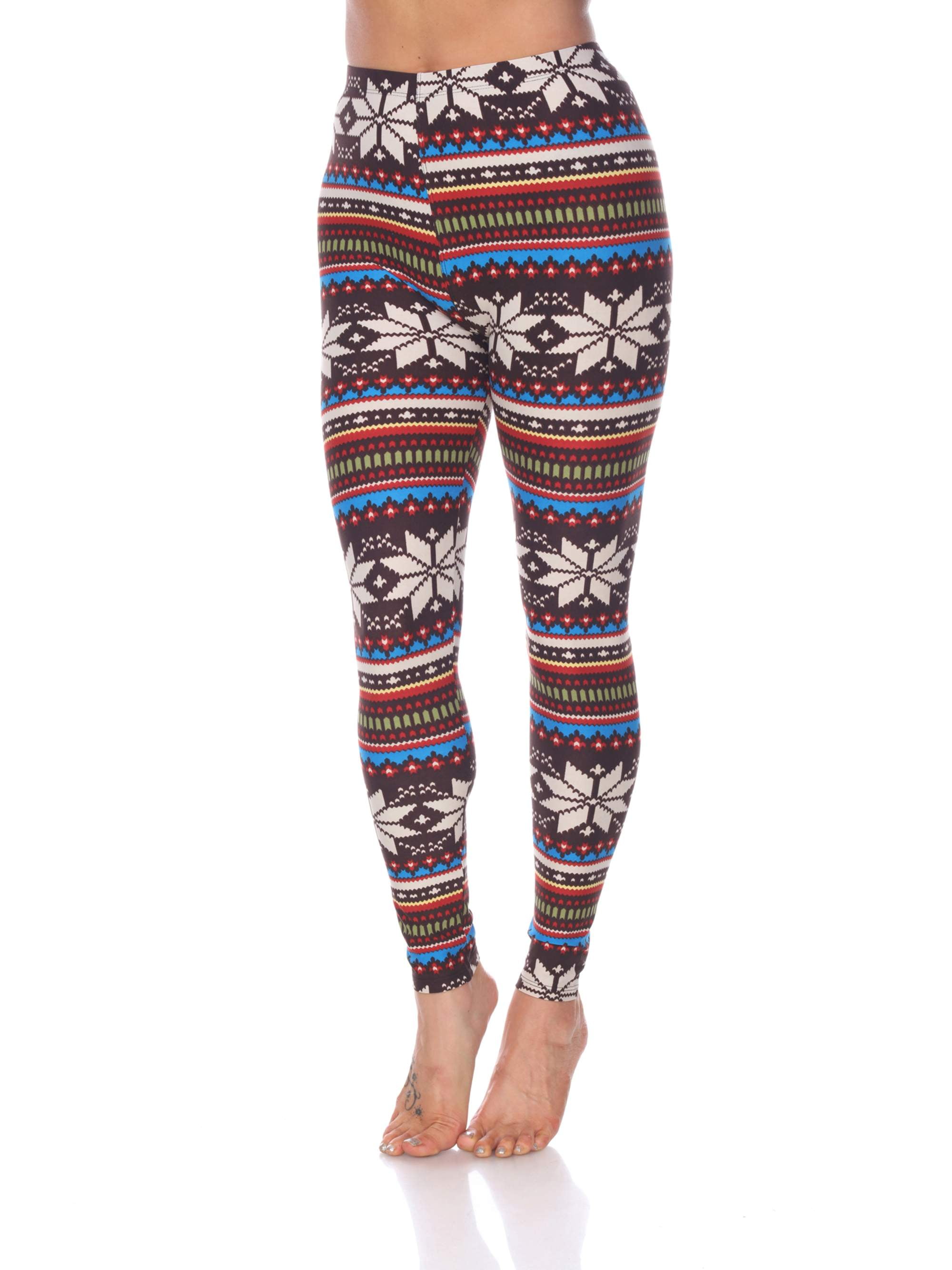 Chic Women's Geometrical Christmas Pattern Leggings  Christmas leggings,  Aztec leggings, Matching family outfits