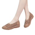 thumbnail image 1 of Women's Hollow-Out Ballet Flats Classic Comfort Round Toe Slip-On Flats Flat Shoes Lightweight Loafers Dress Shoes, 1 of 1