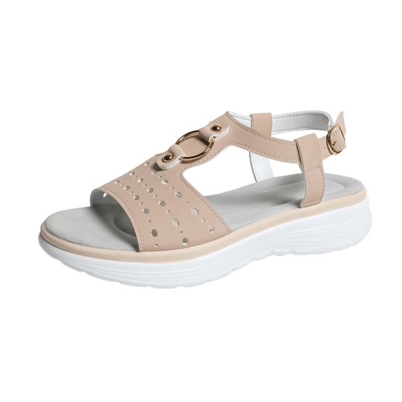 Women's Hollow Out Breathable Sport Sandals Casual Summer Walking Shoes with Soft Cushion Insole Comfortable Fashion Sneaker Sandals