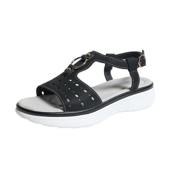 Women's Hollow Out Breathable Sport Sandals Casual Summer Walking Shoes with Soft Cushion Insole Comfortable Fashion Sneaker Sandals