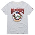 thumbnail image 1 of Women's Homage  Ash Texas Rangers Hello Kitty x MLB Tri-Blend T-Shirt, 1 of 1
