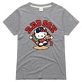 thumbnail image 1 of Women's Homage  Gray Boston Red Sox Hello Kitty x MLB Tri-Blend T-Shirt, 1 of 1