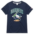thumbnail image 1 of Women's Homage  Navy Seattle Mariners Hello Kitty x MLB Tri-Blend T-Shirt, 1 of 1