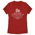 thumbnail image 1 of Women's Home Alone Merry Christmas Ya Filthy Animal Cross Stitch Graphic Tee Red Small, 1 of 4