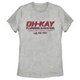 thumbnail image 1 of Women's Home Alone Oh-Kay Plumbing & Heating  Graphic Tee Athletic Heather Small, 1 of 4