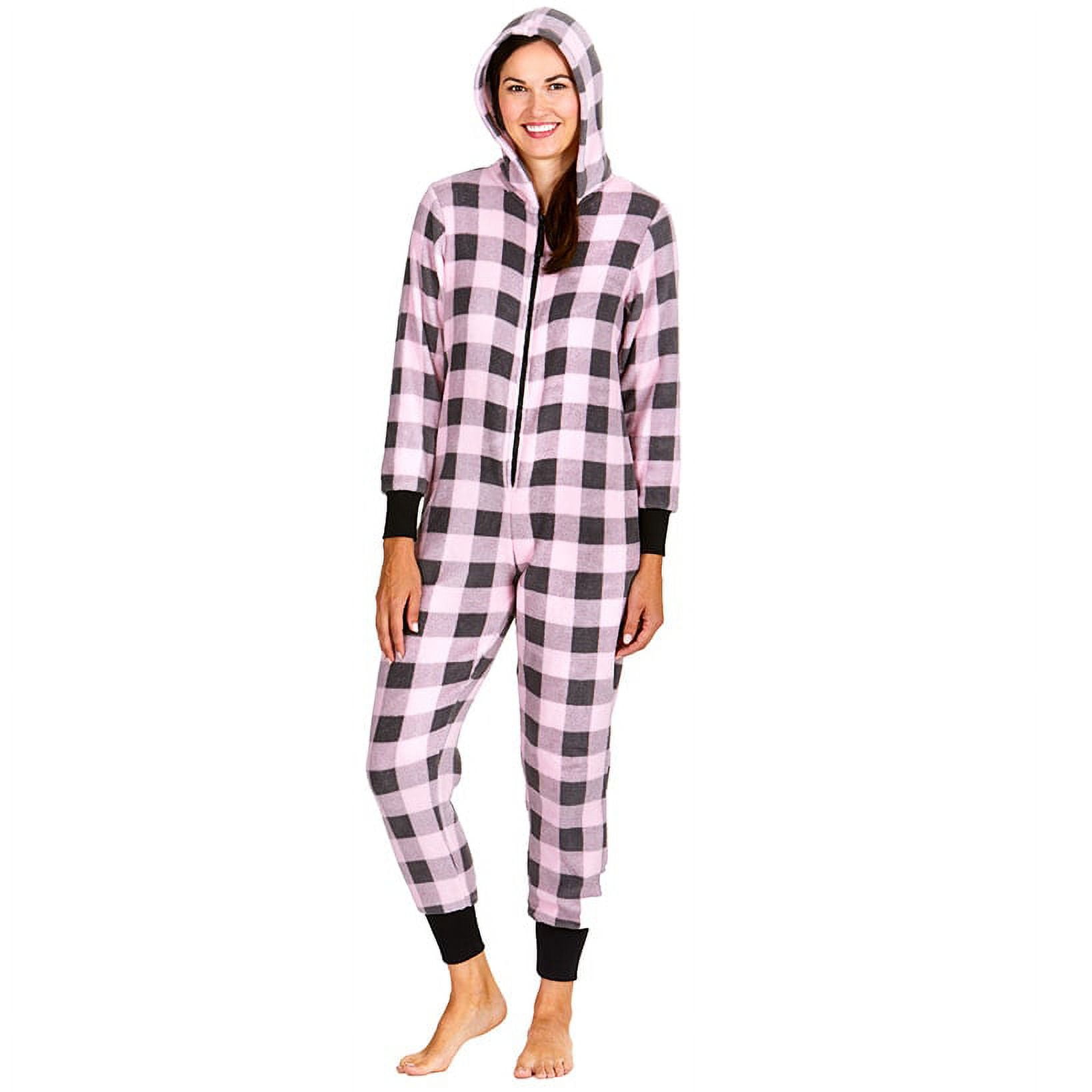 Footed Pajamas - Winter Wonderland Adult Fleece One Piece - Adult ...