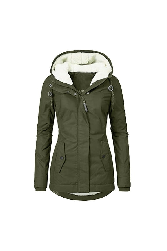 Women's Hooded Parka Coat Winter Coats Warm Jacket Long Parka Coat Thichkened Winter Jacket