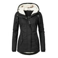 thumbnail image 1 of Women's Hooded Parka Coat Winter Coats Warm Jacket Long Parka Coat Thichkened Winter Jacket, 1 of 6