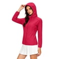 thumbnail image 1 of Women's Hooded Raglan Lightweight Waterproof Sun Protection Zip Up Outdoor Jacket,XXL,Women's Plus Size, 1 of 5