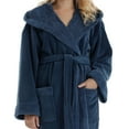 thumbnail image 1 of Women's Hooded Sherpa Robe Soft Plush Fleece Bathrobe, 1 of 2