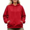 thumbnail image 1 of Women's Hooded Sweatshirt Long Sleeve Oversized Casual Pullover Hoodie Travel Hoodie S, 1 of 5