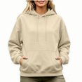 thumbnail image 1 of Women's Hooded Sweatshirt Long Sleeve Oversized Casual Pullover Hoodie Travel Hoodie XL, 1 of 5