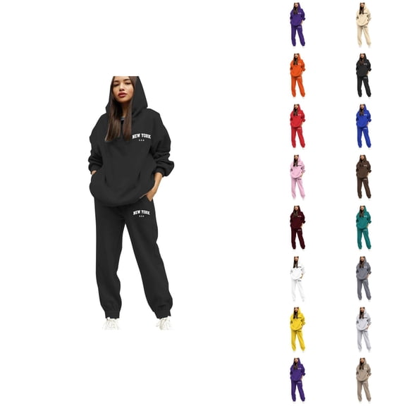 Women's Hooded Sweatshirt Set Casual Pullover With Drawstring And Graphic Print Letters Stylish Sportswear Outfit Capris For Women Casual Summer For Work