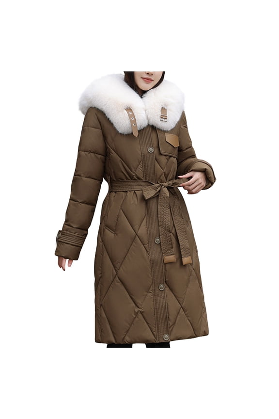Sale!Womens Warm Jacket Long Sleeve Coats Down Jacket Lightweight Hooded Short Large Size Fall Winter Plus Down Warm Jacket
