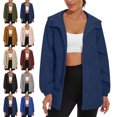 thumbnail image 1 of Women's Hooded Windbreaker Waterproof Outdoor Active Sport Rain Jacket, 1 of 8