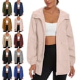 thumbnail image 1 of Women's Hooded Windbreaker Waterproof Outdoor Active Sport Rain Jacket, 1 of 8